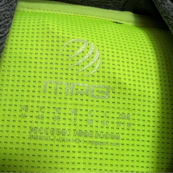 MPG Mondetta Performance Gear Womens Hooded Grey Lime Sleeveless Pullover Flaw M - Picture 5 of 8